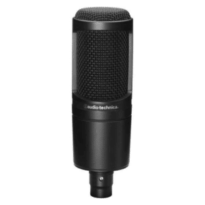 Micrófono de condensador AT2020 Audio-Technica – Cardioide XLR profesional para grabación de voz e instrumentos
