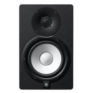 Monitor de estudio Yamaha HS7 en color blanco y negro, ideal para mezcla profesional