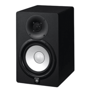 Monitor de estudio Yamaha HS7 en color blanco y negro, ideal para mezcla profesional