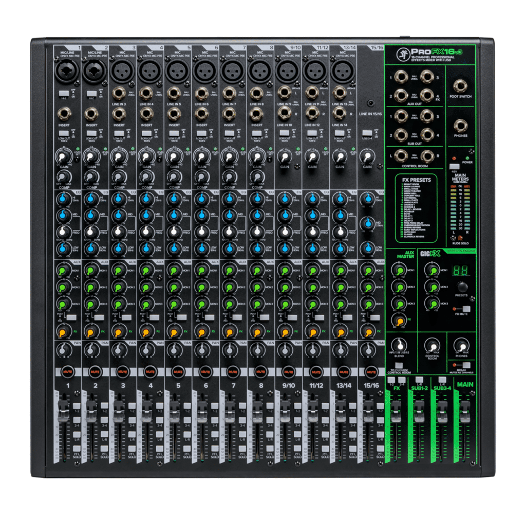 Mezclador Análogo 16CH PROFX16V3 / MACKIE