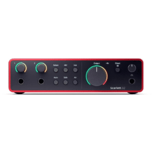 Interfaz de Audio Scarlett 2i2 4ta Generación Focusrite – USB-C para grabación profesional