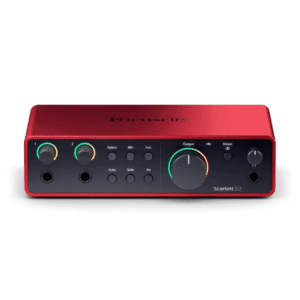 Interfaz de Audio Scarlett 2i2 4ta Generación Focusrite – USB-C para grabación profesional