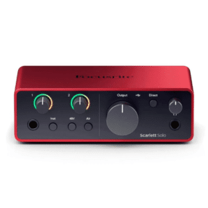 Interfaz de Audio Scarlett Solo 4ta generación Focusrite – USB-C para grabación profesional