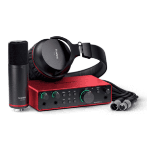 Combo de Audio SCARLETT2I2 / FOCUSRITE con interfaz de audio profesional para grabación de estudio